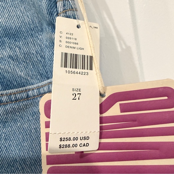 Mother snacks The Lemon Twist Sneak size 27 wide leg jeans - Picture 7 of 7